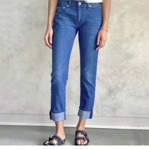 Rag & Bone Dre Jeans Low Rise Slim Boyfriend Relaxed Calimet Wash Size 31